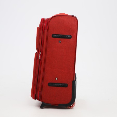 Small 24 suitcase "on lightning, code castle, with extension, burgundy color-3
