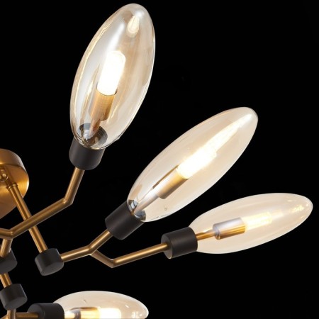 Ceiling Ceiling ST LUCE. SL1174.302.08. Desima. 8x5 watts, G9, 4000k, 92x92x17 cm, brass color-6