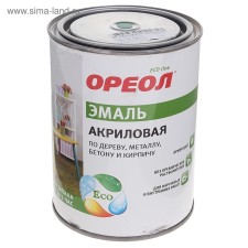 Enamel halo acrylic green glossy 0.9 kg