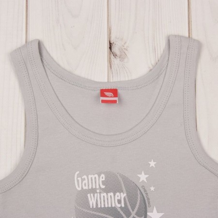 T-shirt for a boy, height 110-116 cm (60), color gray CAK 2278-1