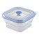 Silikobox transportation and storage container, silicone, folding, 400 ml, blue color