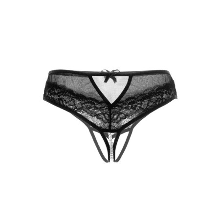 Erotic Erolata Joan panties with pearl thread, size 46-48, black color-7