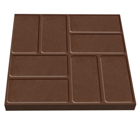 PPC tile is paving, 25 × 25 × 2 cm, brown, "universal"-1