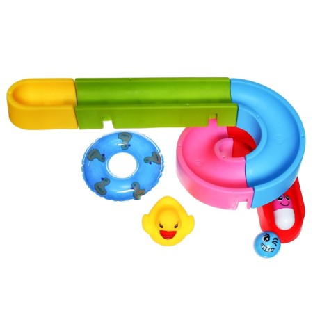 Toy Water Hill for playing the bathroom, designer, set on suction cups "Duck water park"-2