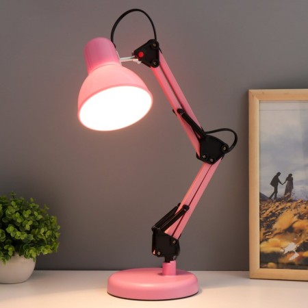 EXCHOUNCE Table lamp E27 40W pink 14.5x14.5x53 cm Risalux-1