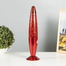 Lamp gel shine chrome colored rocket 34.5x8.5 cm