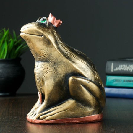 Piggy bank "Princess Frog" gold 20x16x14cm-1