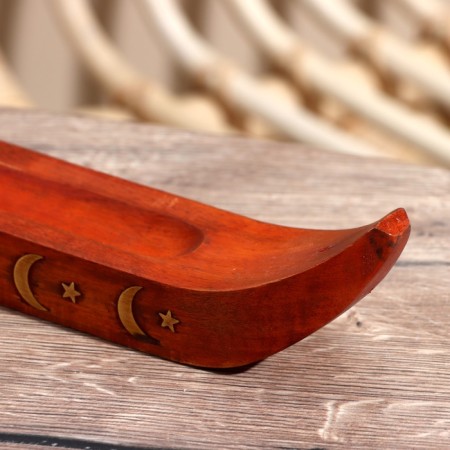 Standing for incense "Boat" tree Kikar 30 cm-1