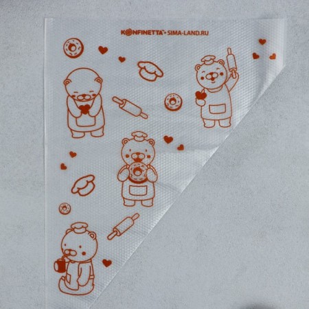 Confectionery bags "Bear", (L) 38 x 24 cm, 50 pcs-2