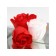 Soap roses, red and white, set of 9 pcs.