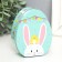 Casket Metal Egg "chicken on the head of a bunny" 11.7x9.2x4.5 cm