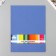 A set of felt 22x30 cm, 5 sheets, Korea, col. cornflower