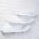 A set of wall shelves "Ski" white, 60*15cm, thickness 3cm