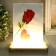 Photo frame 13x18 cm with backlight "Glass Blue Stones" USB 16x9x20 cm