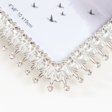 Photo frame Metal 10x15 cm "Silver Crown" 13x18 cm-2