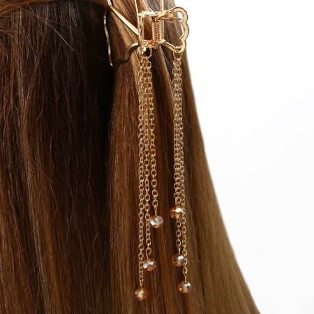 Hair crab with a chain Believ in Love, 14 x 6 x 3 cm-7