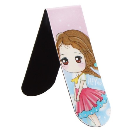 A set of magnetic bookmark for books Calligrata 6 pieces, "anime", mix-6
