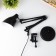 Highway lamp style 1x60W E27 Black K-1,8M base+clamp