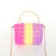 Baby bag on the castle, lilac/yellow/raspberry color