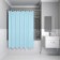 Curtain for the bathroom IDDIS P07PE18I11, PE, 200x180 cm, blue