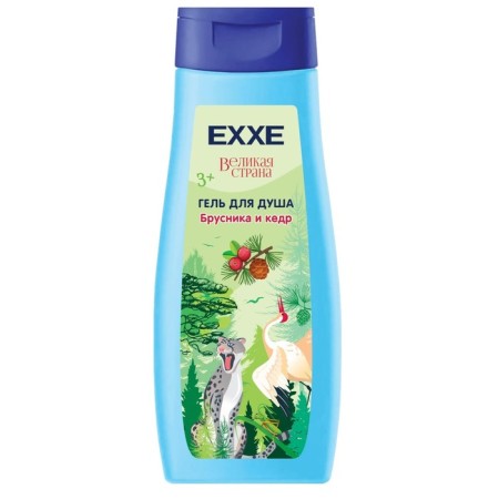Shower gel children's exxe lingonberries and cedar, 400 ml