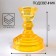 Crystroff-3 candlestick Orange 10.5x8.5 cm