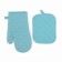 Set of kitchen Ethel, col. turquoise: mittens of 18x30 cm, take 18x21 cm