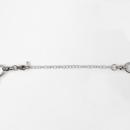 Neck "health" chain, color silver-4