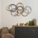 Wall metal decor "Rings" 89.5x4.4x49.5 cm
