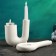 Set of candlesticks "Kiell and Louis" White, 2pcs/5x11cm/18x2cm