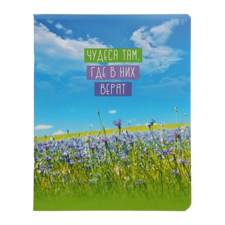 Notebook of 48 sheets in the "Girls" line, cover coated cardboard, offset unit, mix-7