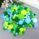 Decor for creativity "Pomponchiki. Sea wave" d = 1-3 cm set 135 pcs