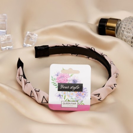 Hair cap "Amalia" Triangles, 2 cm, mix-1
