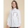 Blouse for girls, height 122 cm, white color