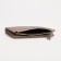 Women's wallet on the button, beige color