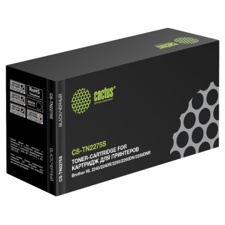 CACTUS CSTus CS-TN275S TN-2275, (2240/2240R/2250/2250DN/2250DNR), for Brother, black