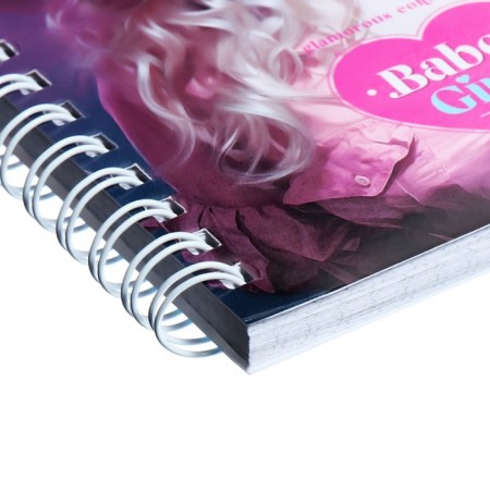 Note book A6, 80 sheets in a cage on the crest Pink Girls, cover Cover Cardboard, Mix-2