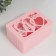Musical mechanical musical "Love" pink 12.5x17.5x8 cm