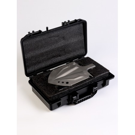 Tactical multifunctional shovel, with an ax, in the case-8