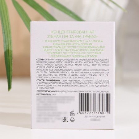 Vian toothpaste "On the herbs" concentrated, 25 g-4