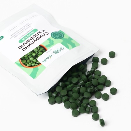 Spirulin and Chlorella, for immunity and weight loss, in tablets, 50 g.-2