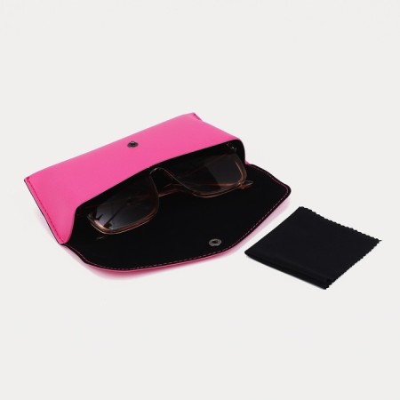 Case for glasses on the button, pink color-3