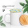 Lid for cans/teapots/mugs/containers, bamboo "Mimosa", 8.5 cm., Silicone gasket