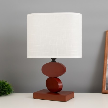 Table lamp "Claud" 1x40W E27 red walnut 12x24.8x38cm