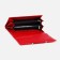 Women's wallet on magnets, red color