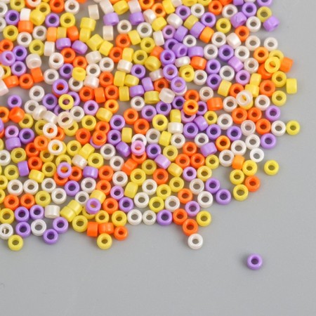 Glass glass 9/0 "Cylinders. Melange. Sunset" Gloss 450 gr-1