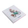 Notepad A6, 48 sheets in the "Bunny" line, a 7BC cover with foam rubber, matte lamination, selective varnish with sparkles, block 70g/m2