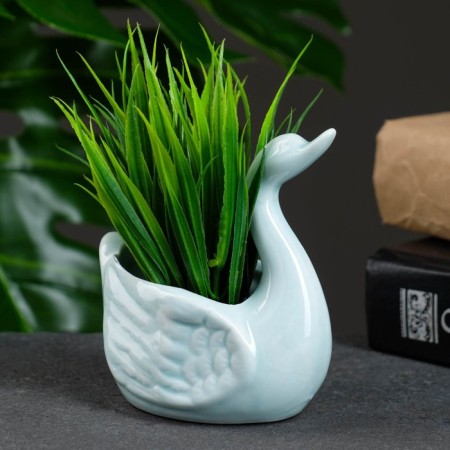 Swans pot of 9x5x7cm, mix-6
