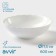 Deep plate AVVIR "Diva", D = 18 cm, glass ceramic, white color