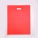 Polyethylene package with a cut handle, red 30-40 cm, 50 μm